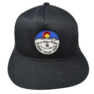 Colorado West Slope Riders Ride Your Ride Snapback Trucker Hat Black One Size